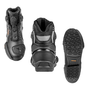 Mototech Asphalt V3 Short Riding Boots - With Moz Lacing System - Motodrift