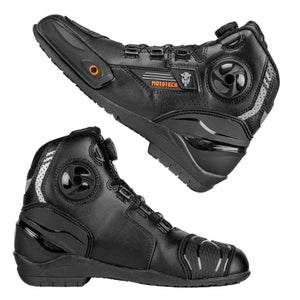 Mototech Asphalt V3 Short Riding Boots - With Moz Lacing System - Motodrift