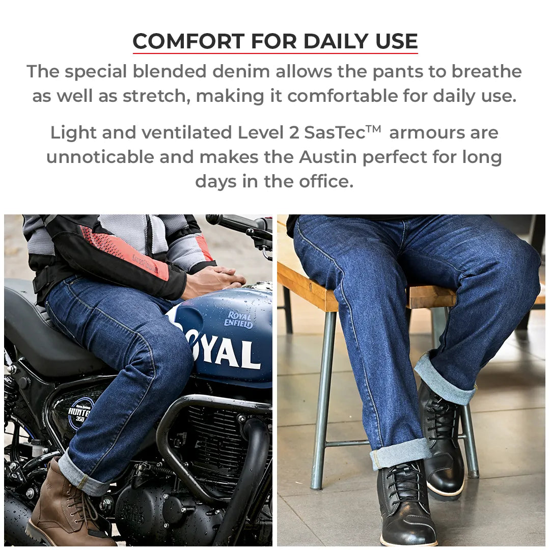 Viaterra Austin Daily Riding Jeans For Men - Motodrift