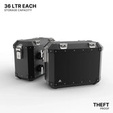 Auto Engina Aluminium Panniers - 72L