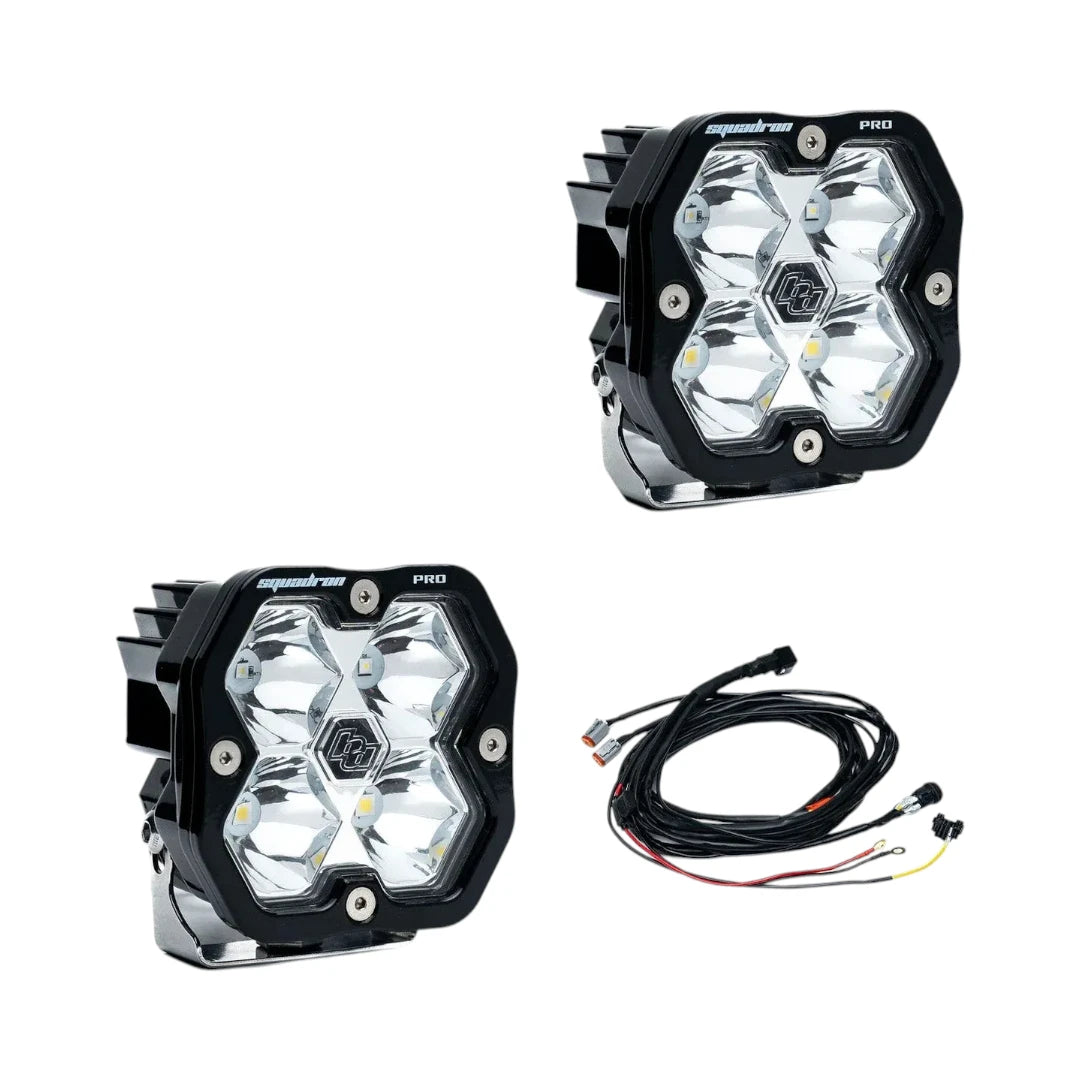 Baja Designs Squadron Pro 2.0 LED Auxiliary Lights - Black (Pair)