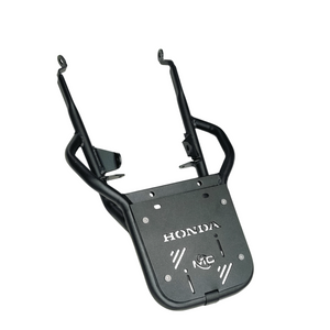 Top Rack With Plate For Honda CB 350 - Black - Motodrift