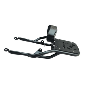 Top Rack With Plate For Honda CB 350 - Black - Motodrift