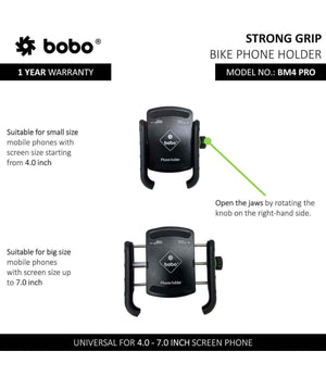 BOBO BM4 Pro Motorcycle Phone Holder - Motodrift