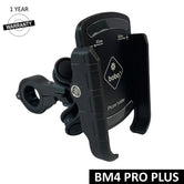 BOBO BM4 PRO PLUS Jaw-Grip Bike Phone Holder with PRO PLUS Vibration Damper Motorcycle Mobile Mount - Motodrift