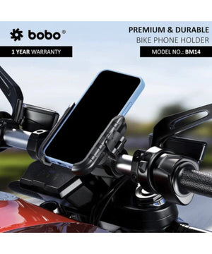 BOBO BM14 Quick Release Enhanced BM4 Bike / Cycle Phone Holder Motorcycle Mobile Mount - Motodrift