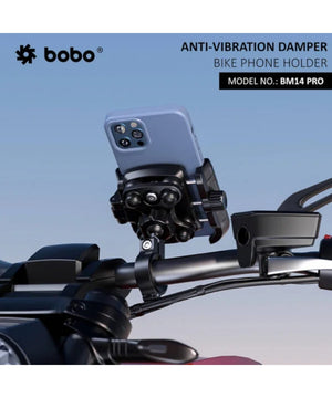 BOBO BM14 PRO X Quick Release with PRO X Vibration Controller Enhanced BM4 PRO Bike / Cycle Phone Holder Motorcycle Mobile Mount - Motodrift