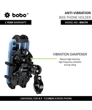 BOBO BM17 Anti-Vibration Bike / Cycle Phone Holder Motorcycle Mobile Mount - Motodrift