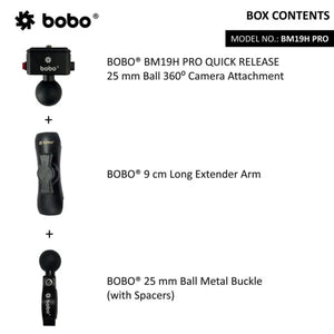 BOBO BM19H Pro – 360 Degree Camera Mount - Motodrift