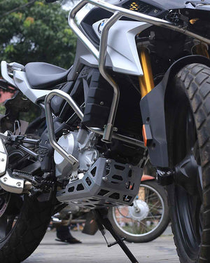 Aluminium Bash Plate For BMW G 310GS - Silver - Motodrift