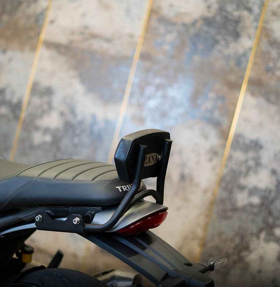 ZANA Back Rest Black For For Triumph Scrambler 400 X - Motodrift