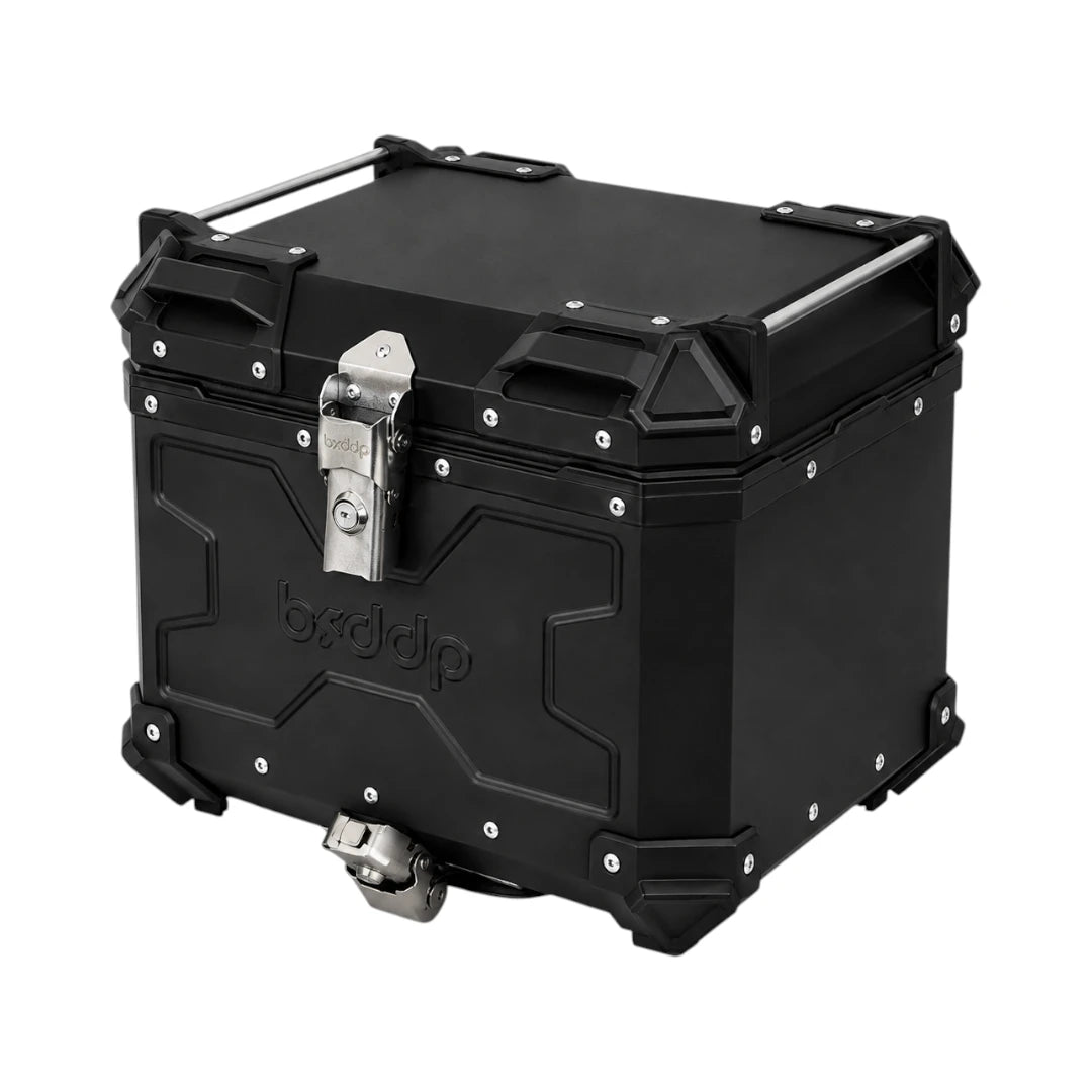 BSDDP TC Aluminium Motorcycle Top Box with Backrest Pad - 45L