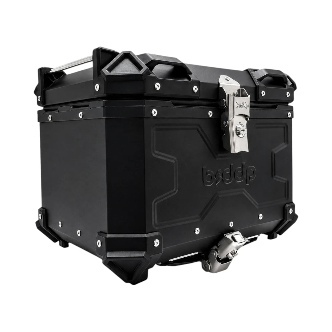 BSDDP TC Aluminium Motorcycle Top Box with Backrest Pad - 45L