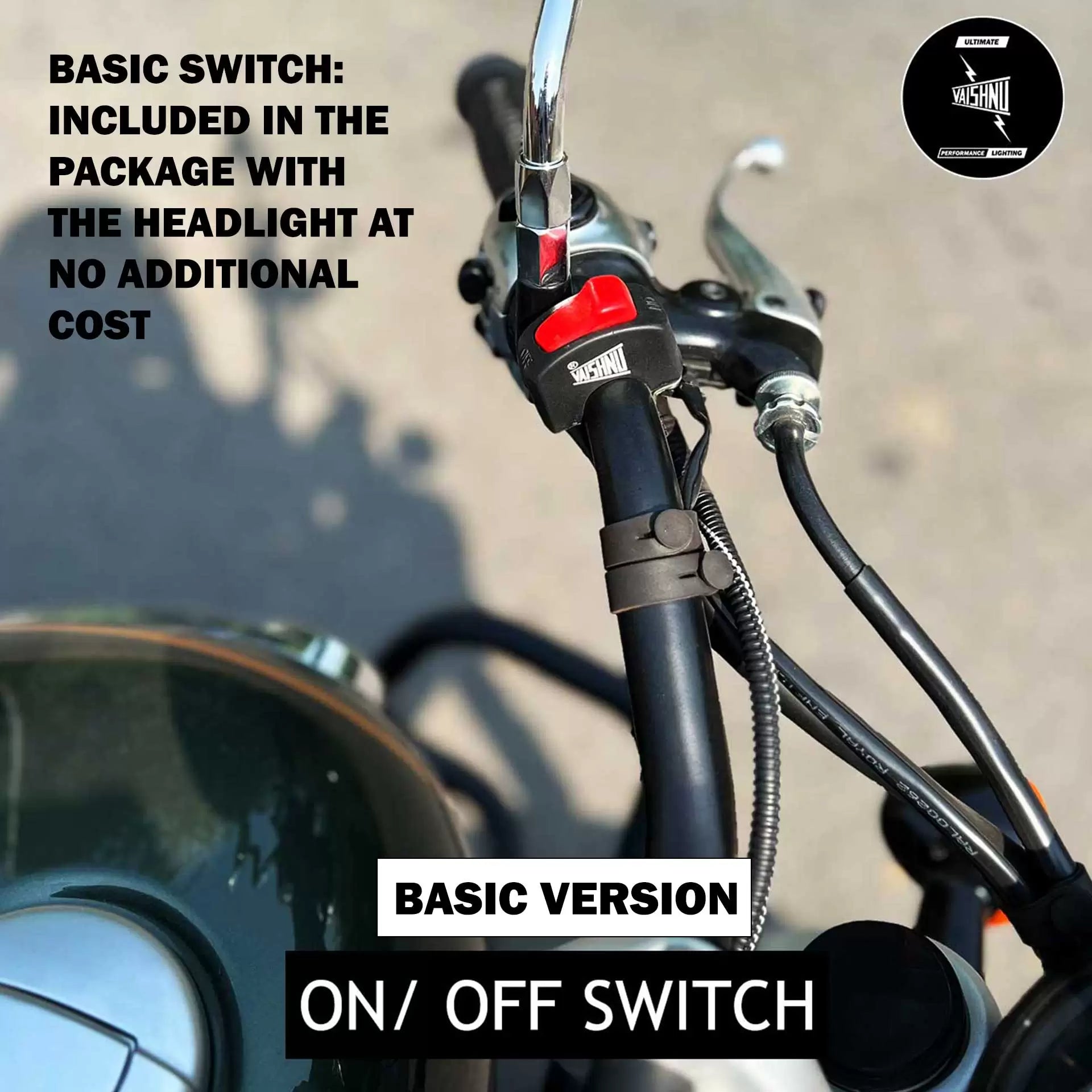 Vaishnu LED Touring Headlight For Royal Enfield Guerrilla / Himalayan 450 - Motodrift