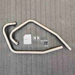 Powerage Performance Headers For Royal Enfield GT / Interceptor 650 Brushed Steel Finish - Upto 2024