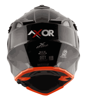 Axor XCross Dual Visor Helmet Black Orange - Motodrift