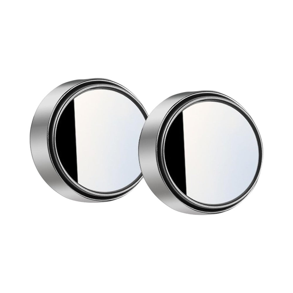 Two round Blind Spot Mirrors with a white background
