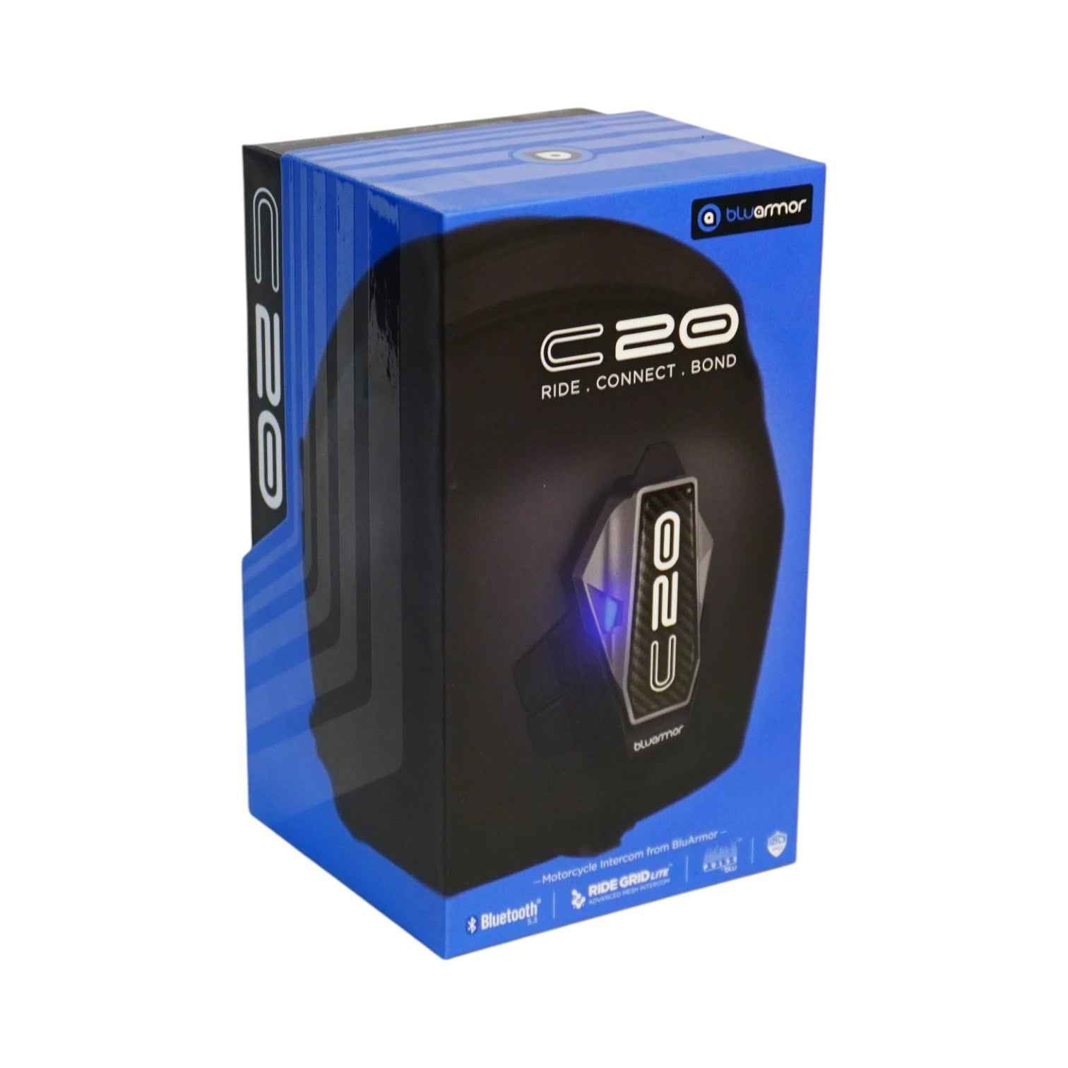 Bluarmor C20 Mesh Intercom - Helmet Communication Device