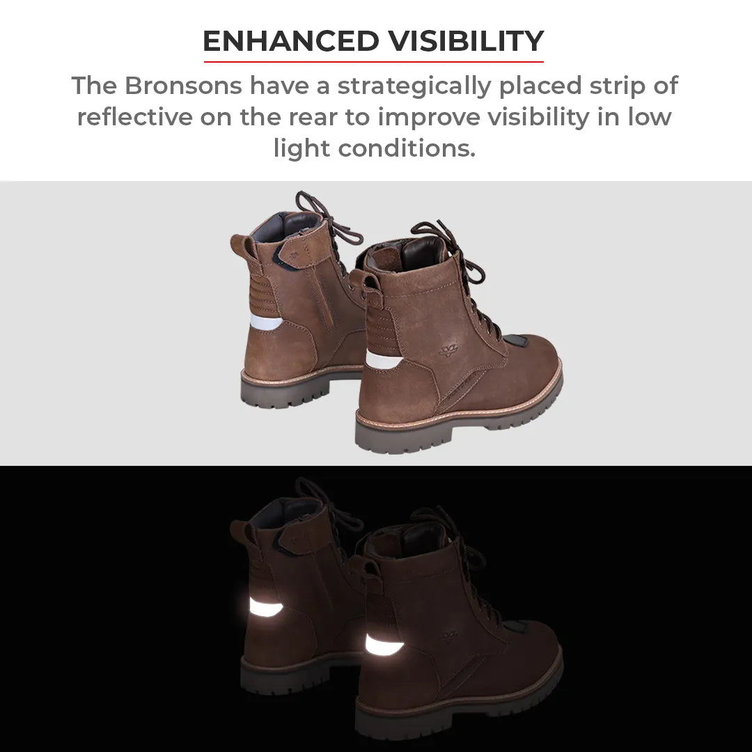 Bronson Retro Motorcycle Riding Boots For Men - Motodrift