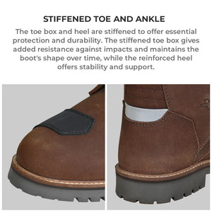 Bronson Retro Motorcycle Riding Boots For Women - Motodrift