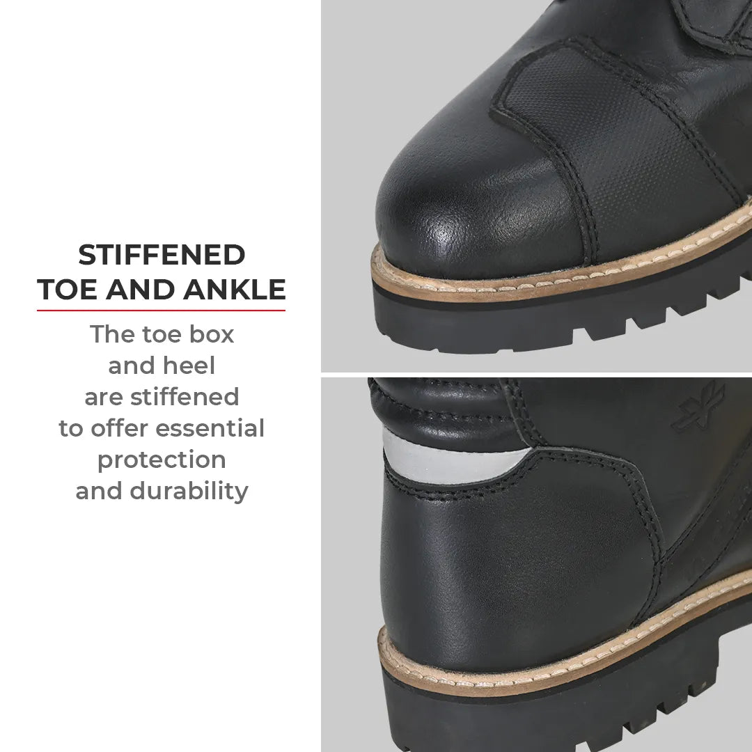 Bronson Retro Motorcycle Riding Boots For Men - Motodrift