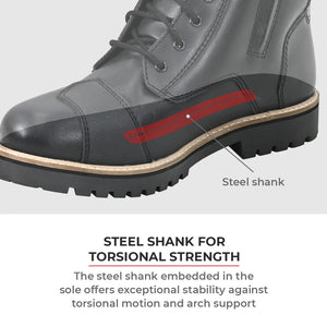 Bronson Retro Motorcycle Riding Boots For Men - Motodrift