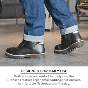 Bronson Retro Motorcycle Riding Boots For Men - Motodrift
