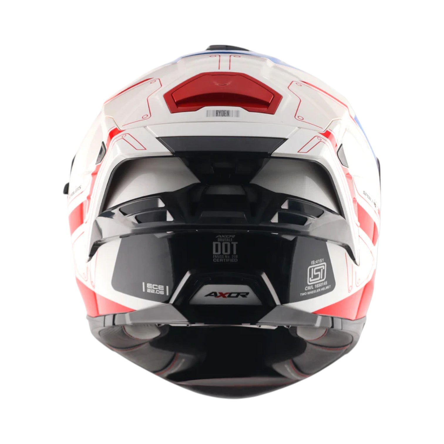 ヒーロー 2Lサイズ Axor Brutale Ryden Dual Spoiler Helmet | ISI & DOT Certified