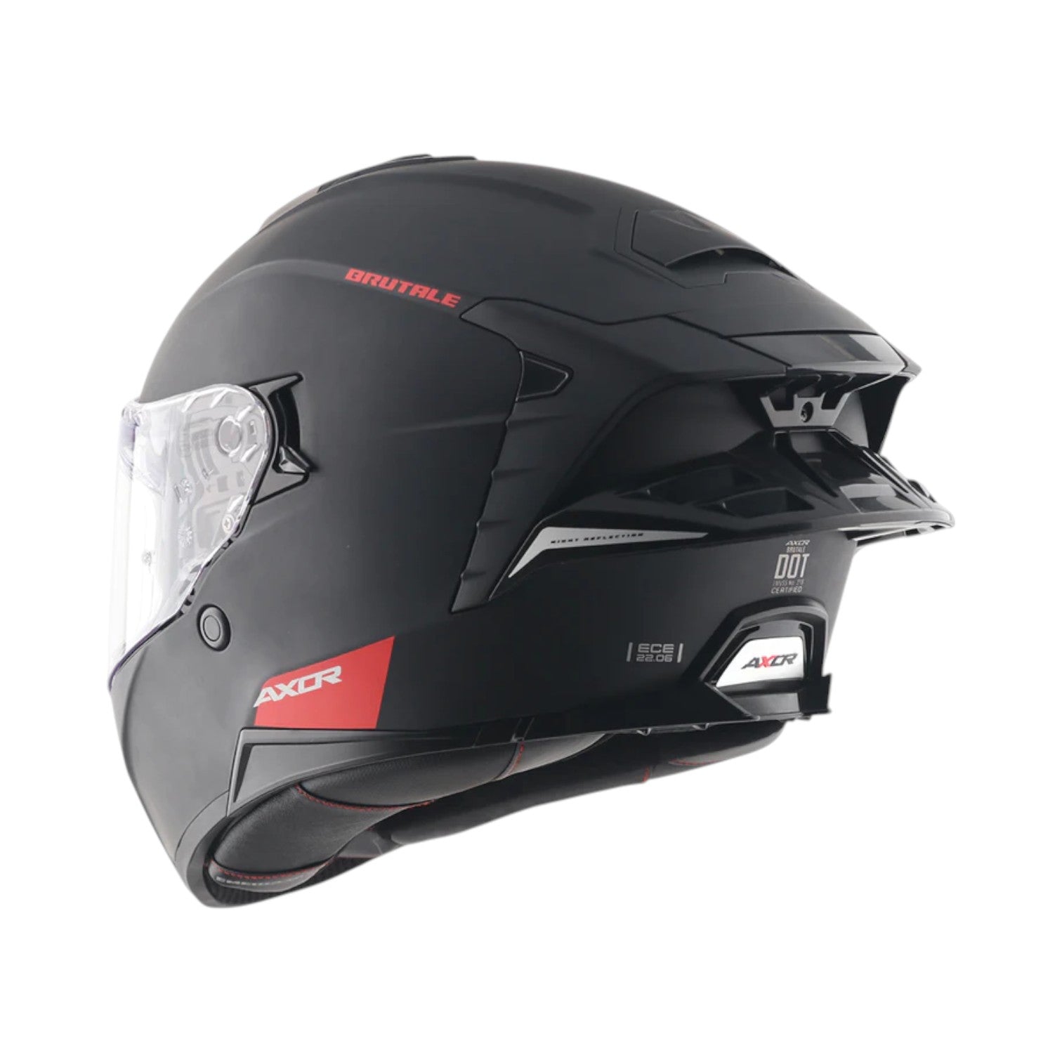 Axor Brutale Solid Colors Dual Spoiler Helmet