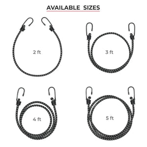 VIATERRA Reflective Bungee Cord Tie Down Rope - Motodrift