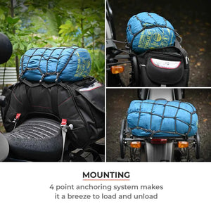 Viaterra Reflective Bungee tie Down Net (12″ X 12″)