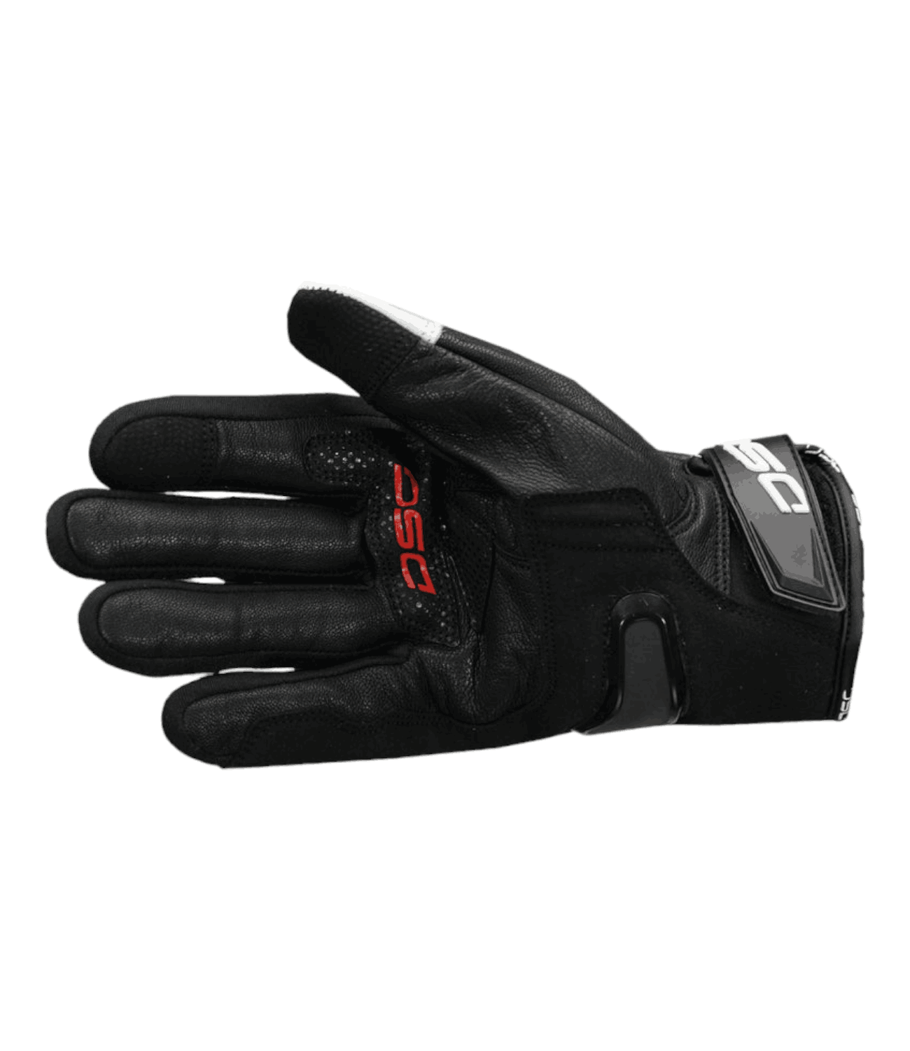 DSG Carbon X Riding Gloves (Black / White) - Motodrift