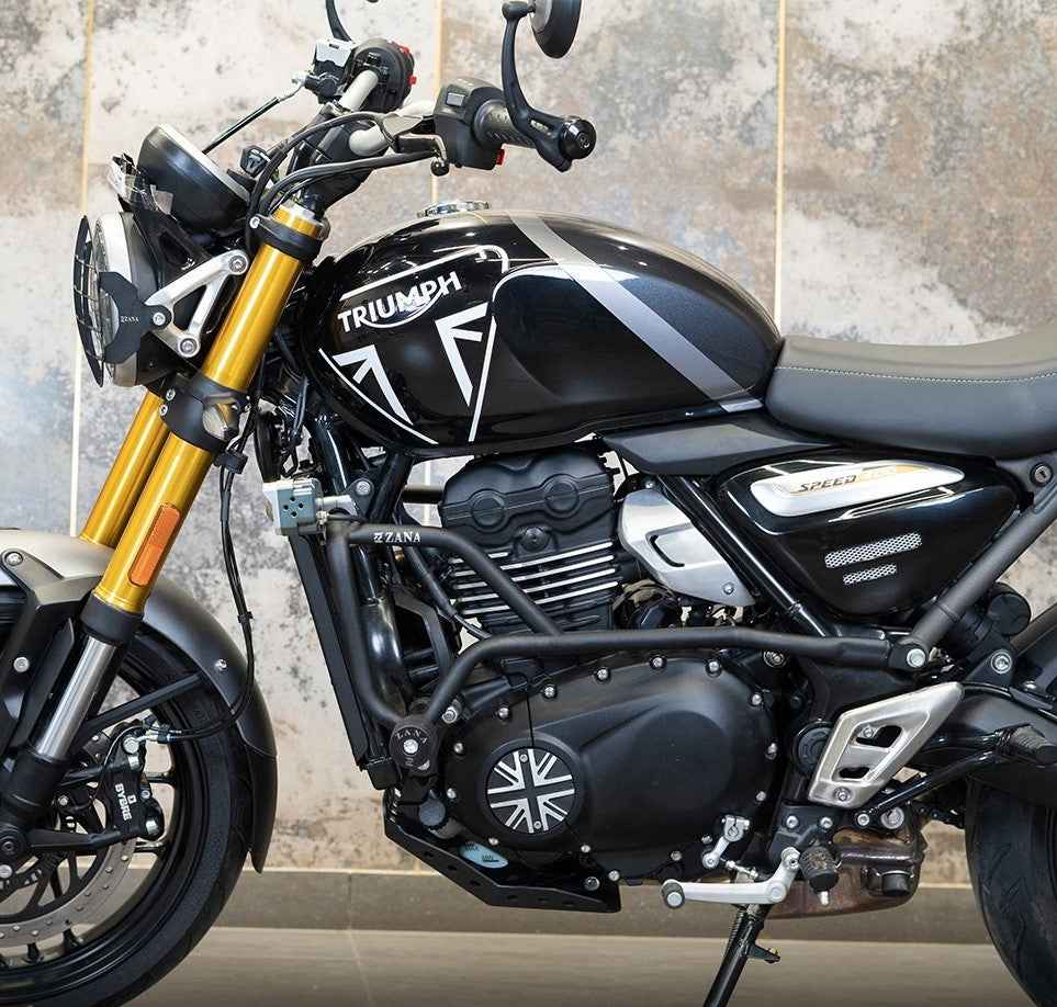 ZANA Crash Guard With Slider For Triumph Scrambler 400 X - Motodrift