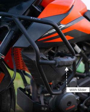 Zana Crash Guard With Slider For KTM Adv 390 / 250 - Motodrift