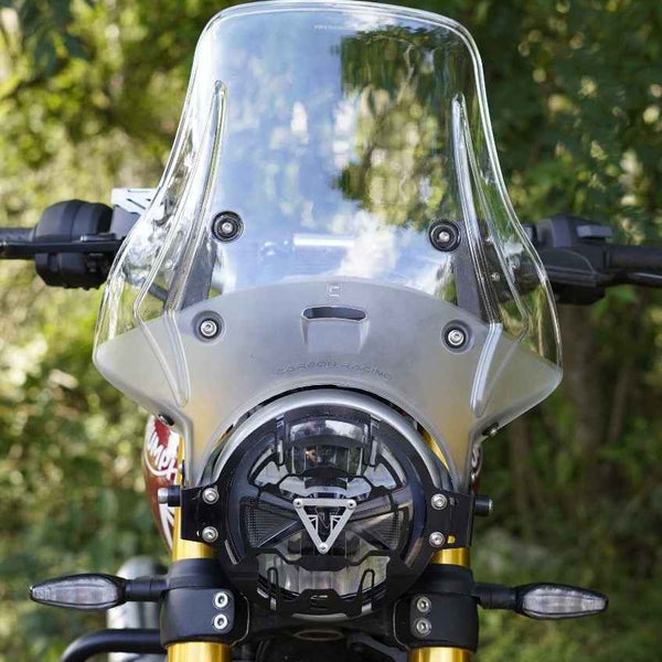 Best Carbon Racing Wanderer Touring Windshield for Triumph