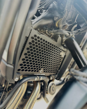 Carbon Racing Aluminium Radiator Grill For Honda NX 500 - Motodrift