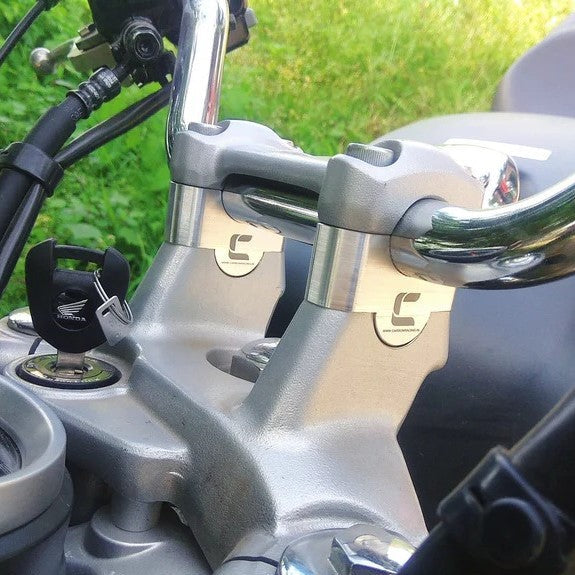 Carbon Racing 28mm Handlebar Riser for Honda CB350 H'ness and CB350 RS - Motodrift