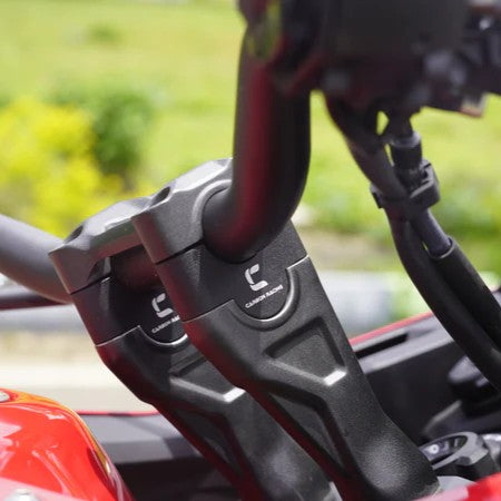 Carbon Racing Straight Handlebar Risers For Honda NX 500