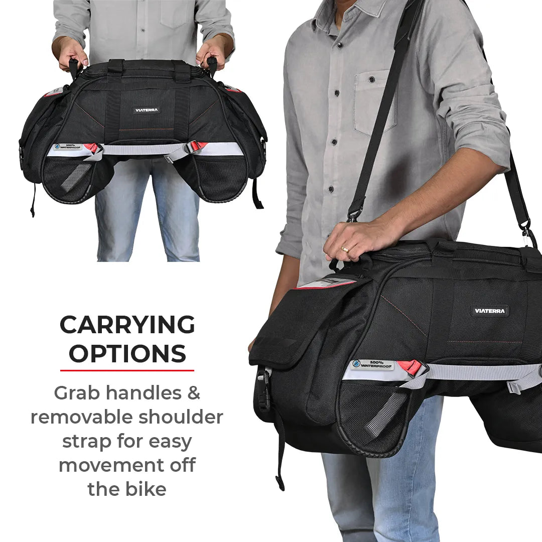 VIATERRA CLAW MINI - 100% Waterproof Motorcycle Tail Bag (Universal) - Motodrift