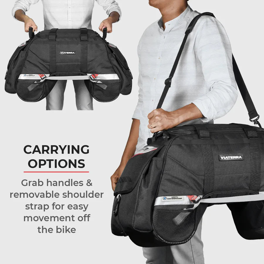 VIATERRA CLAW - 100% Waterproof Motorcycle Tail Bag (Universal) - Motodrift