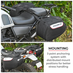 VIATERRA CONDOR SOLO - 100% Waterproof Motorcycle Saddlebags - Motodrift