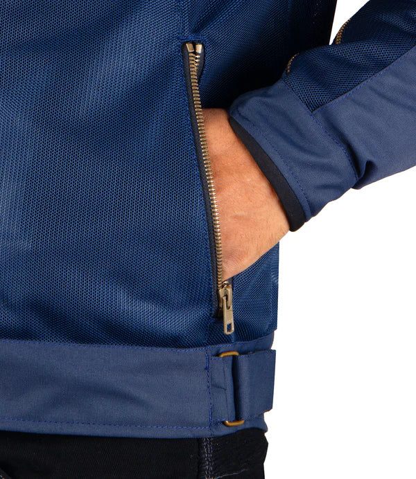 Cramster Flux Jacket - Navy Blue - Motodrift