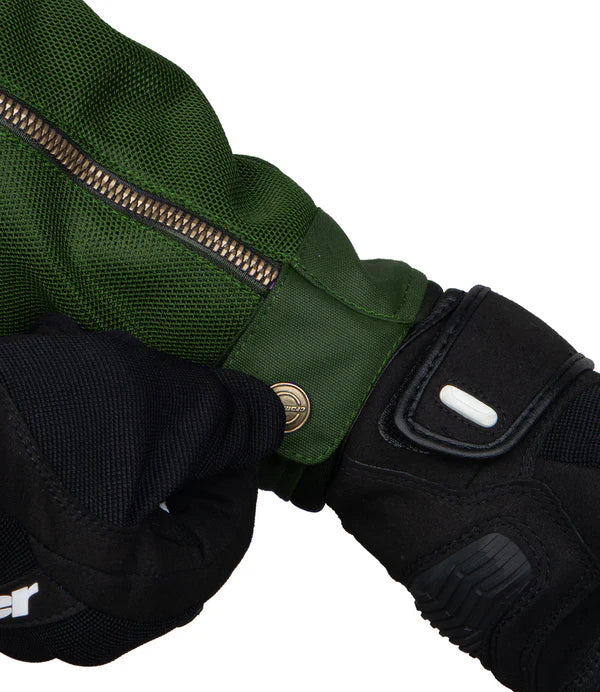 Cramster Flux Jacket - Olive Green - Motodrift