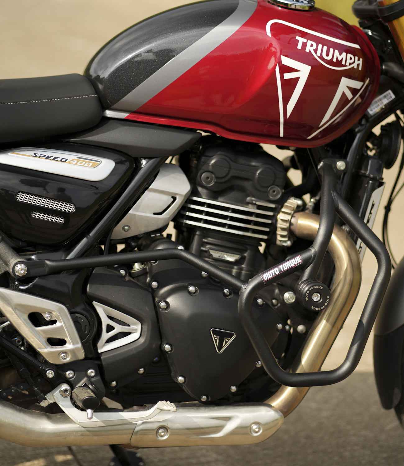 Moto Torque Speedster Pro Crash Guard For Triumph Speed 400 - Motodrift