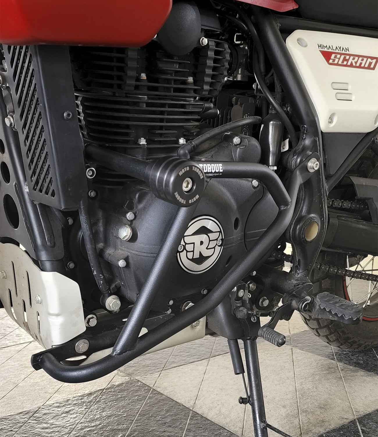 Moto Torque Crash Guard for Himalayan Scram - Enhance Your Bike's Protection - Motodrift