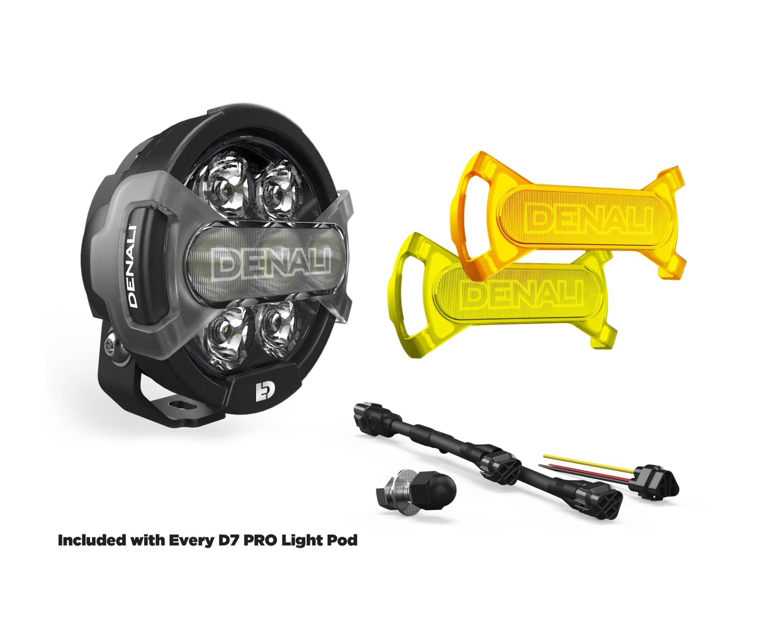DENALI D7 PRO Multi-Beam Auxiliary Light Pods with Modular X-Lens System - Motodrift