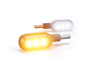 DENALI T3 Switchback LED Pods – Front Indicator/DRL – M8 Mount - Motodrift