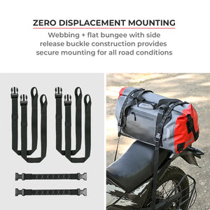 VIATERRA DRYBAG 40L - 100% Waterproof Motorcycle Tailbag (Universal) - Motodrift