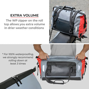 VIATERRA DRYBAG 40L - 100% Waterproof Motorcycle Tailbag (Universal) - Motodrift