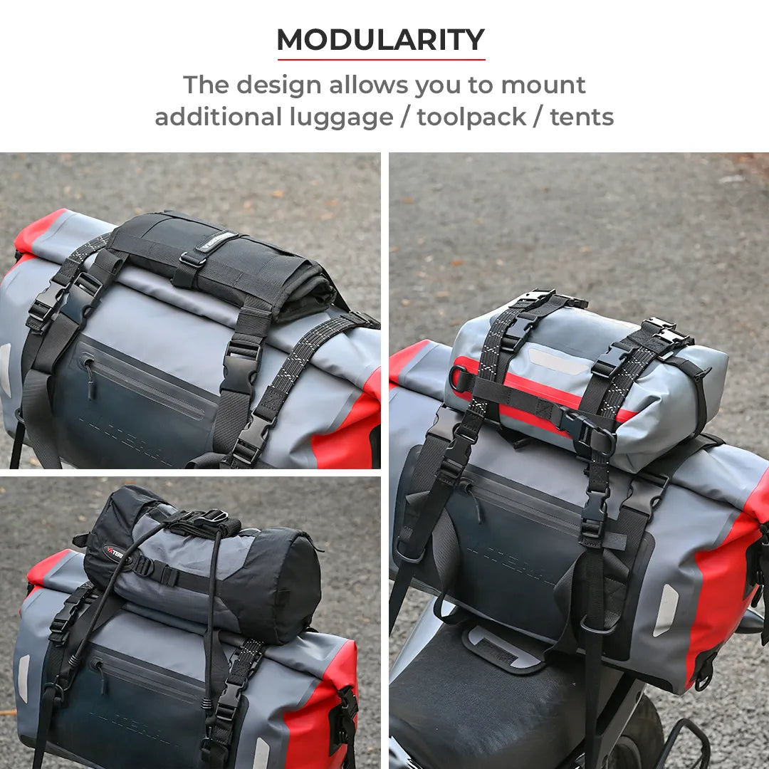 VIATERRA DRYBAG 40L - 100% Waterproof Motorcycle Tailbag (Universal) - Motodrift